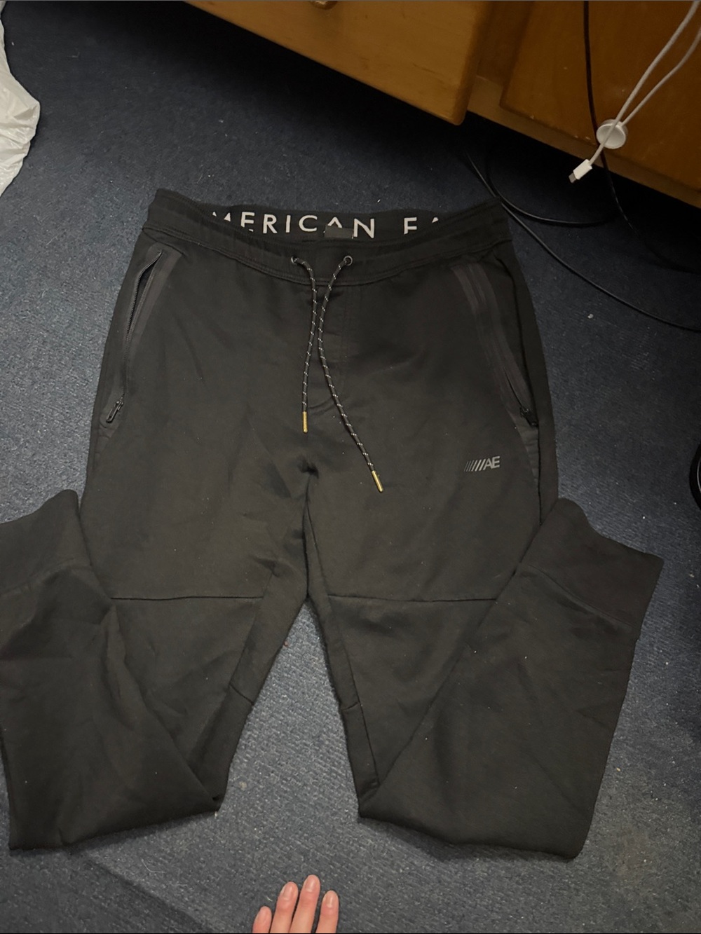 American Eagle Outfitters Black Kids Jogger Sweatpants